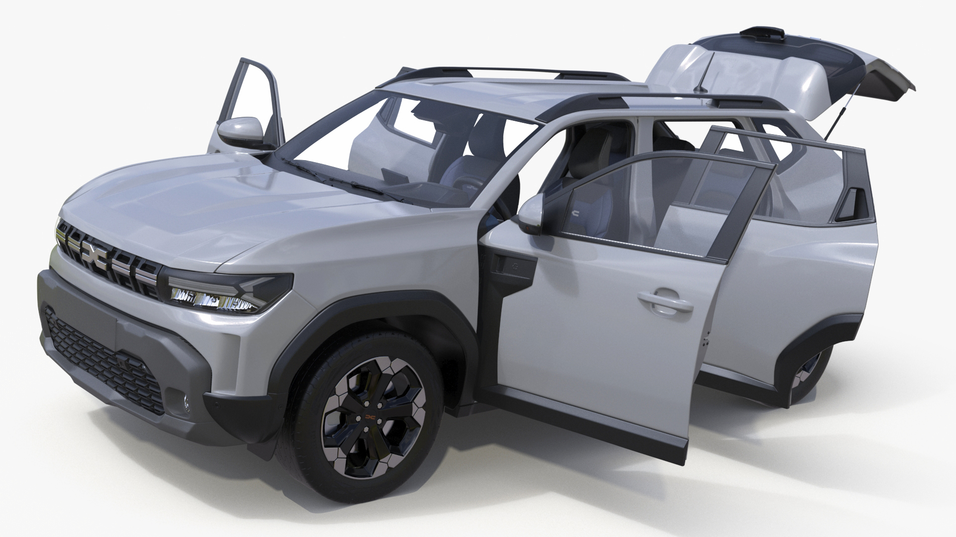 3D Dacia Duster 2024 Crossover White model