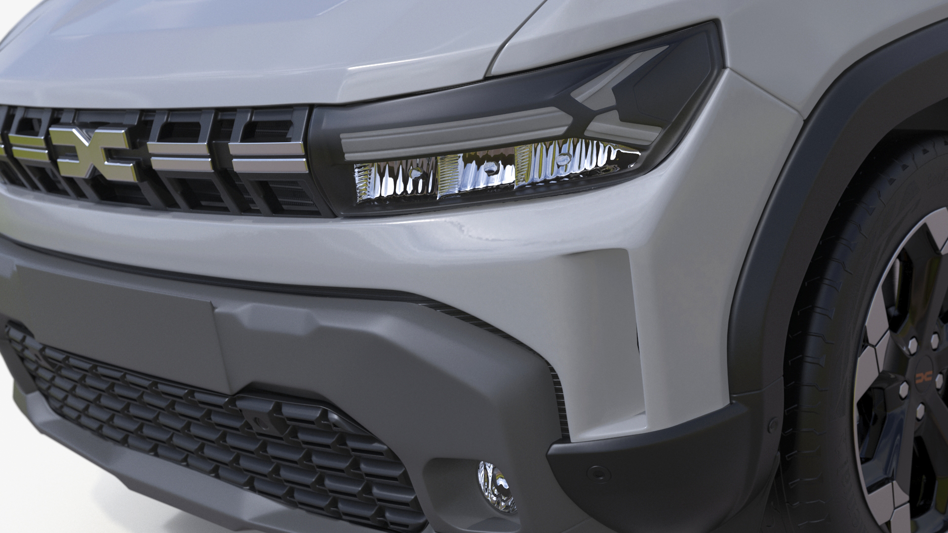3D Dacia Duster 2024 Crossover White model