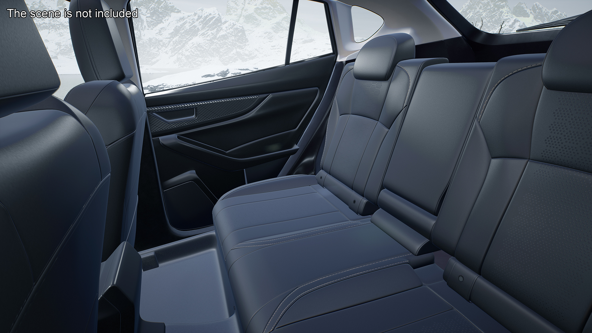 Compact Crossover Simple Interior Red 3D