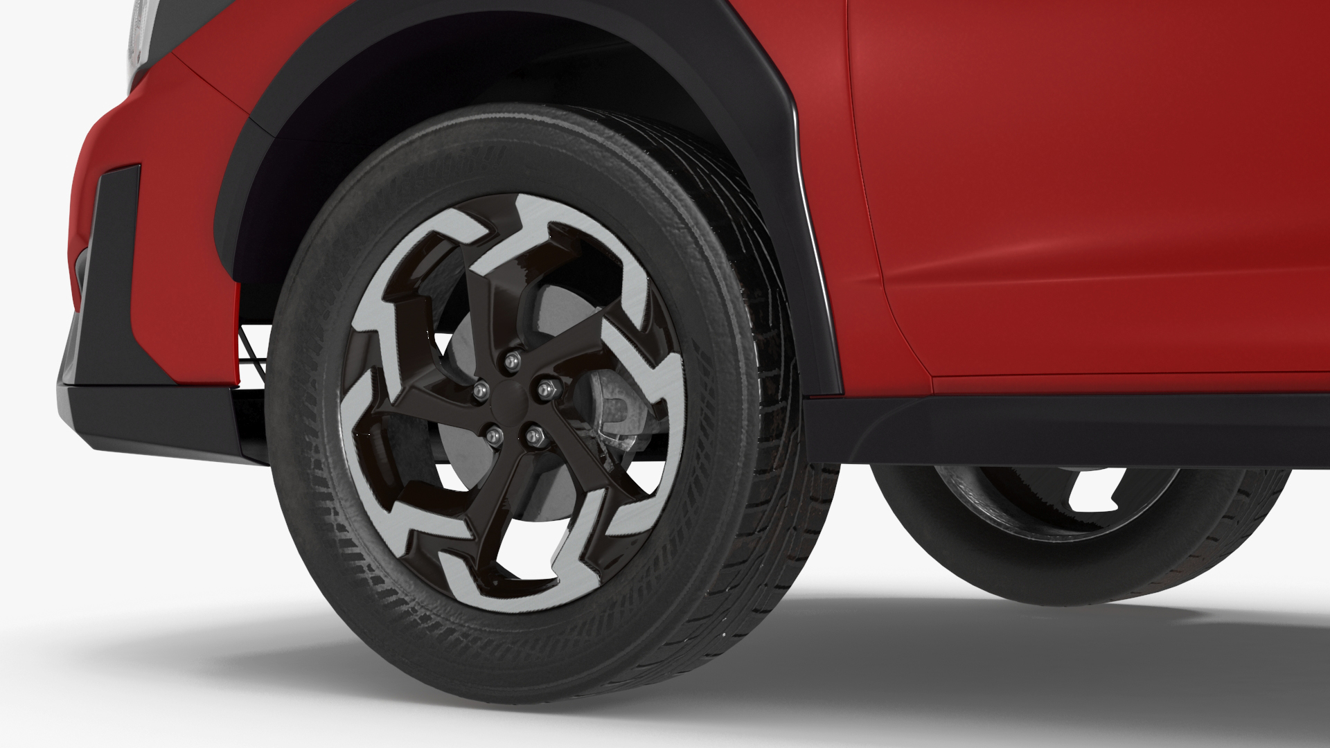 Compact Crossover Simple Interior Red 3D