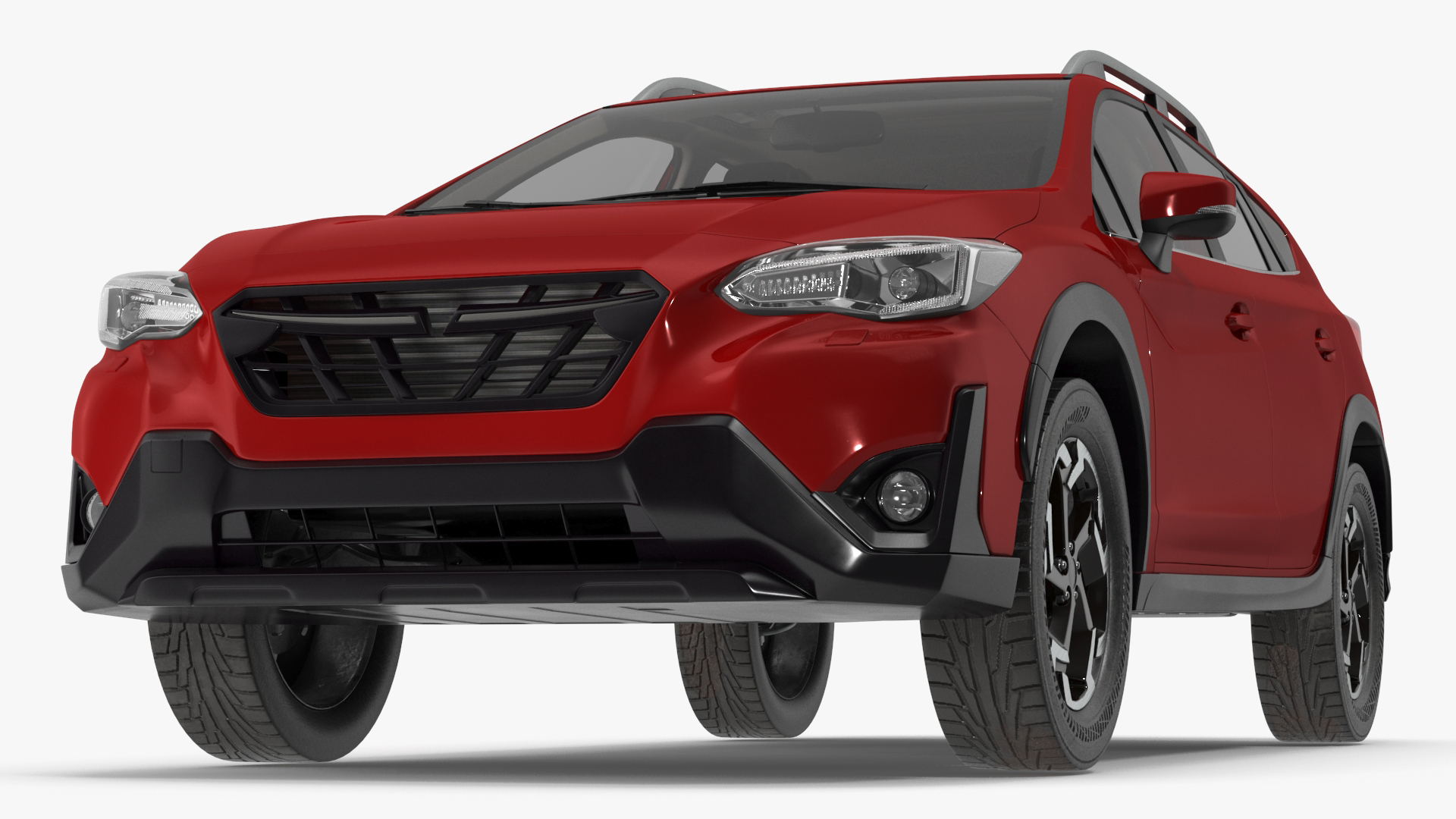 Compact Crossover Simple Interior Red 3D