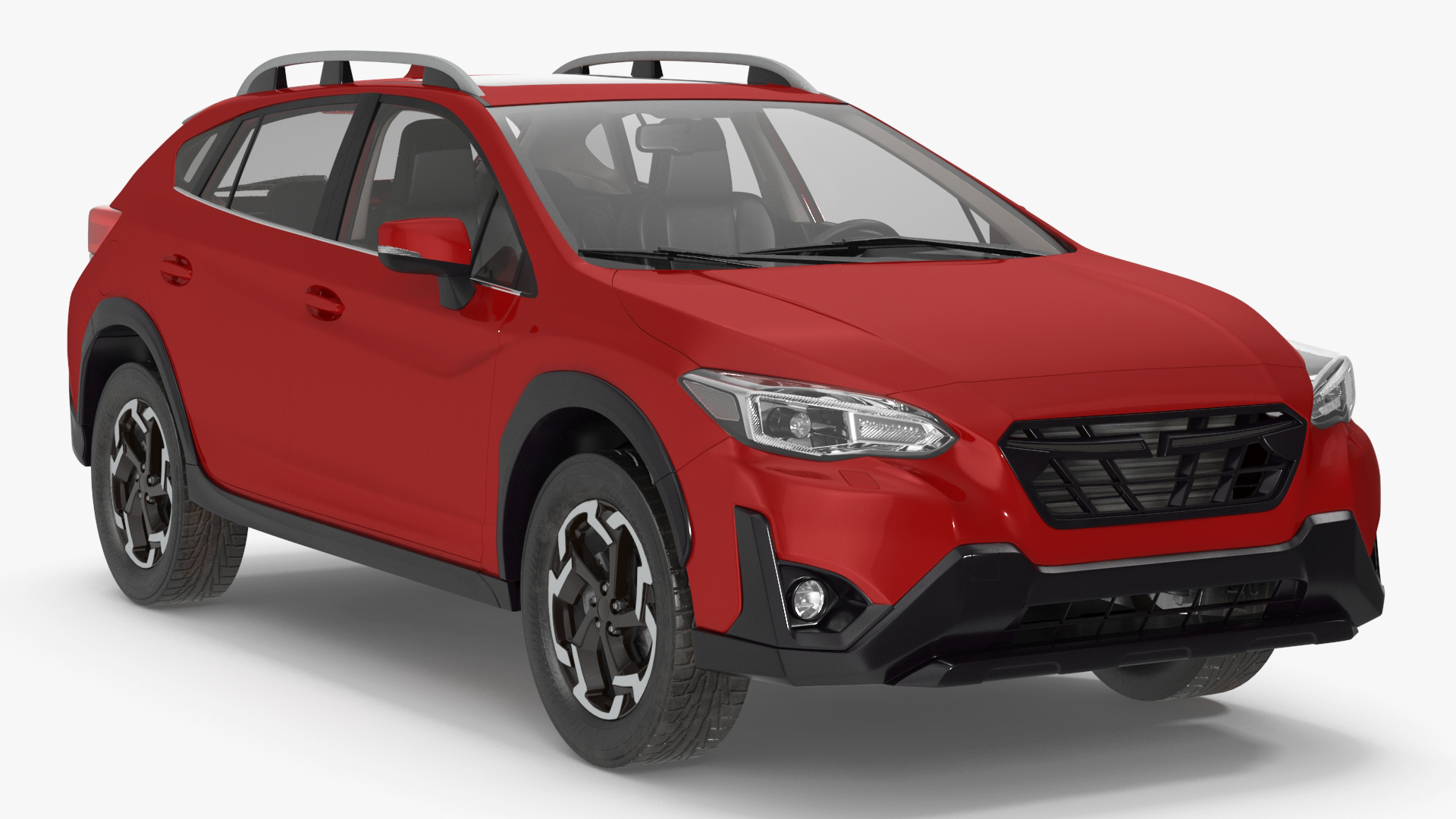 Compact Crossover Simple Interior Red 3D
