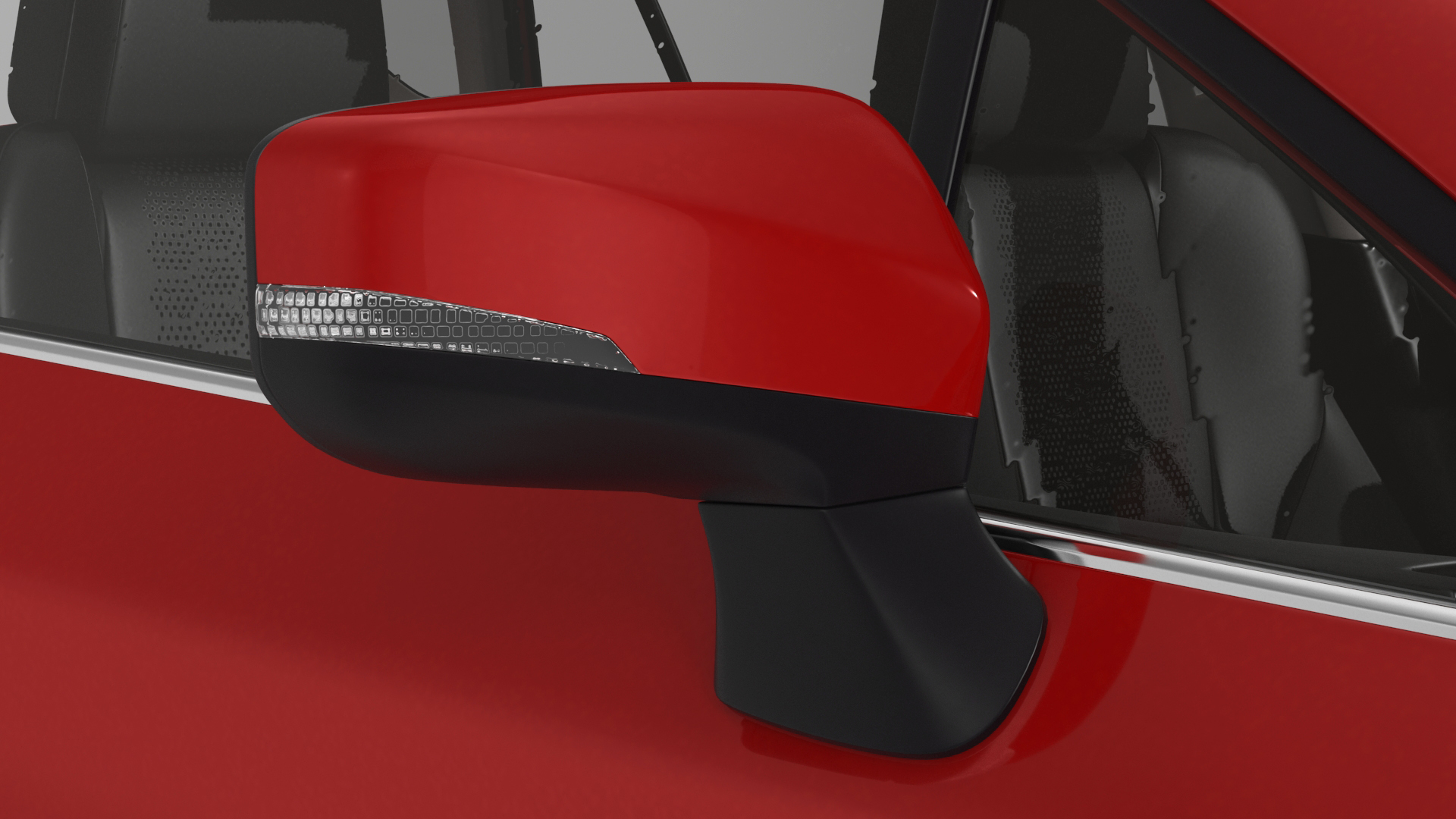 Compact Crossover Simple Interior Red 3D