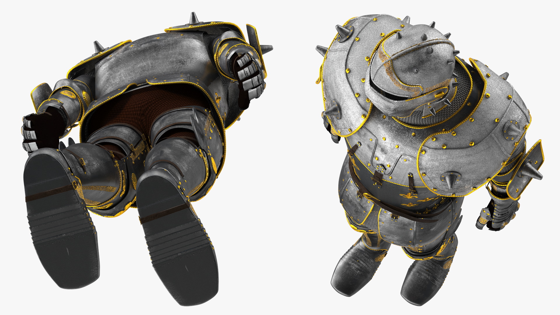 Traditional Knight Armor Suit 3D model