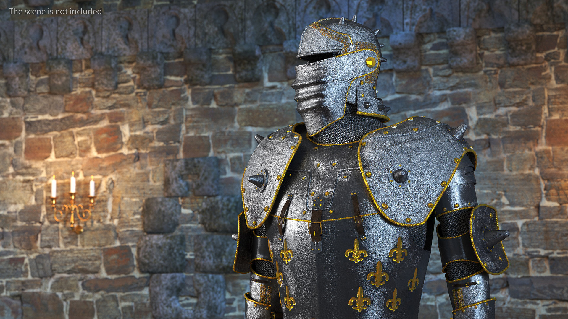 Traditional Knight Armor Suit 3D model