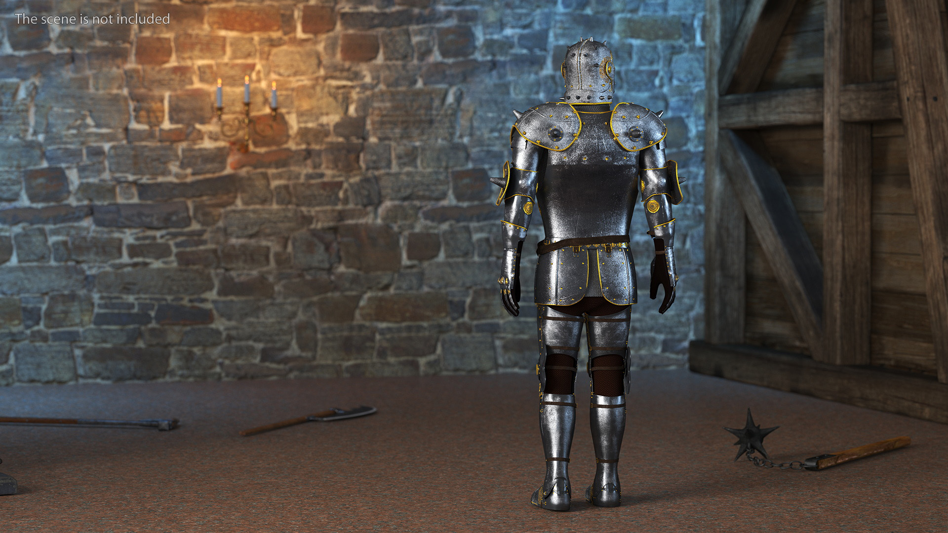 Traditional Knight Armor Suit 3D model