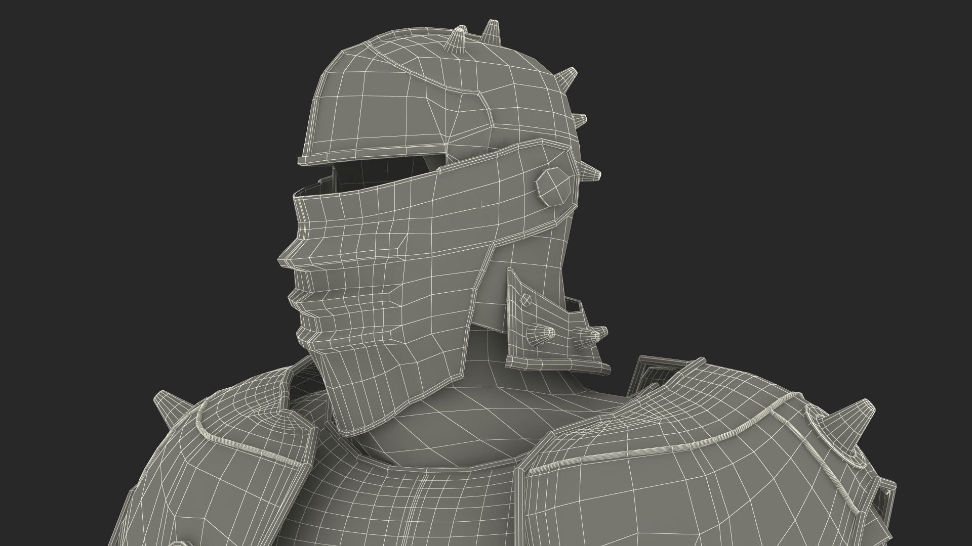 Traditional Knight Armor Suit 3D model