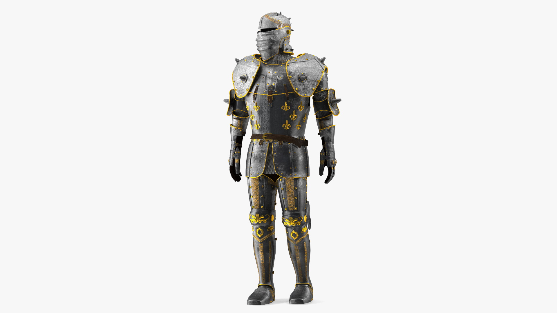 Traditional Knight Armor Suit 3D model