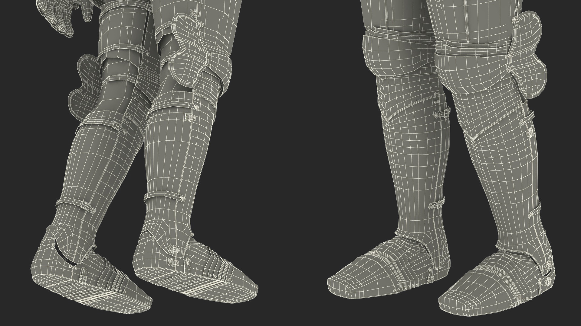 Traditional Knight Armor Suit 3D model