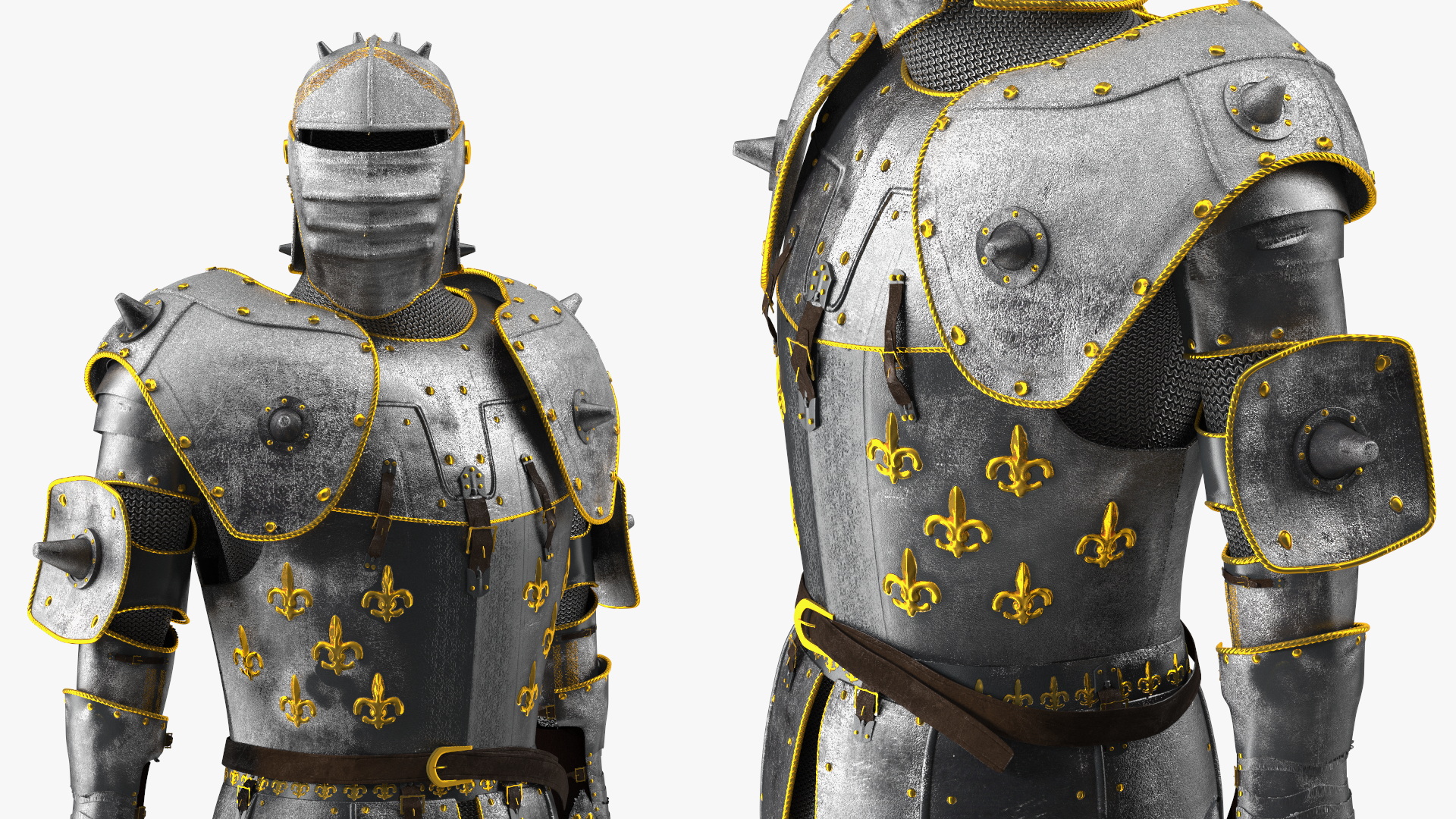 Traditional Knight Armor Suit 3D model