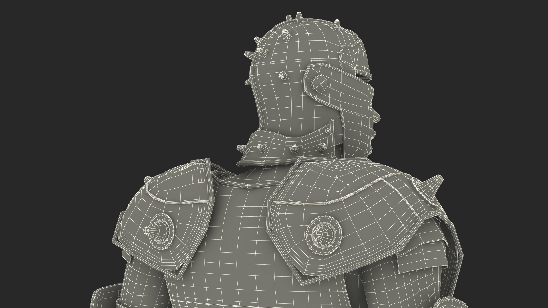 Traditional Knight Armor Suit 3D model