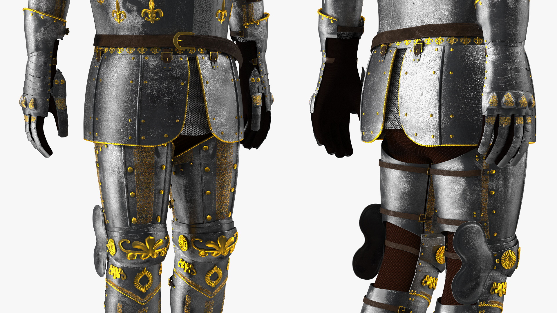 Traditional Knight Armor Suit 3D model