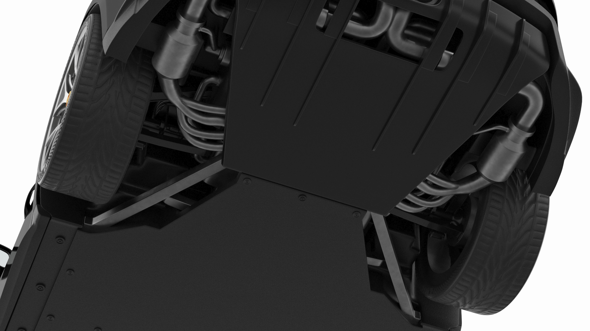 3D Sport Car Porsche 911 2024 Black Rigged for Cinema 4D model
