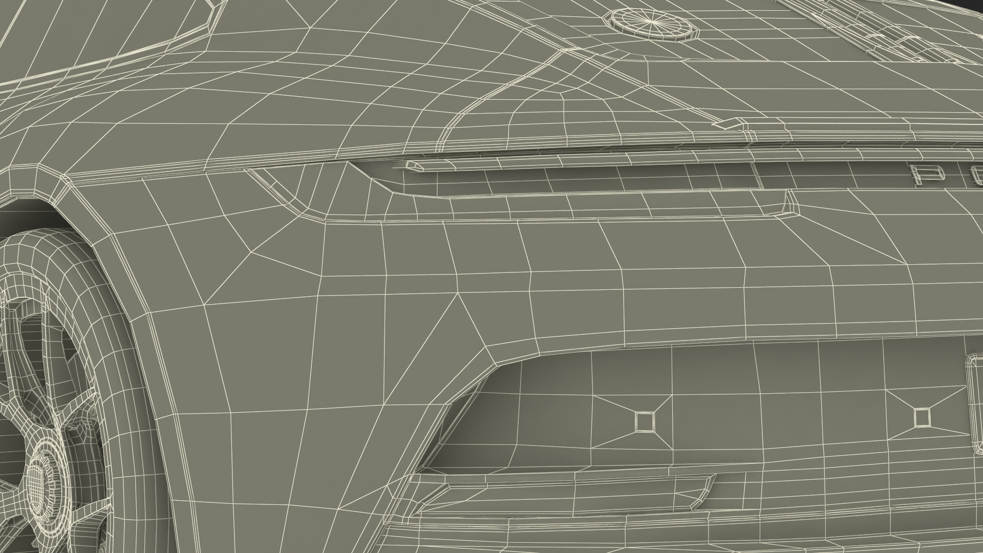 3D Sport Car Porsche 911 2024 Black Rigged for Cinema 4D model