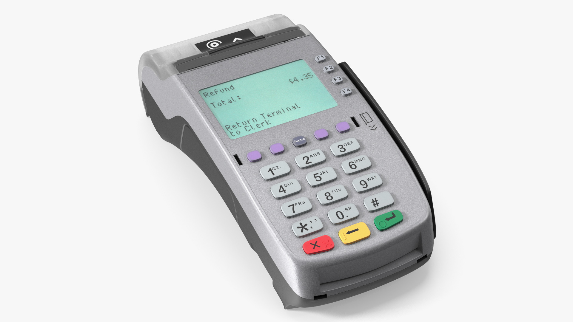Card Processing Terminal with Screen