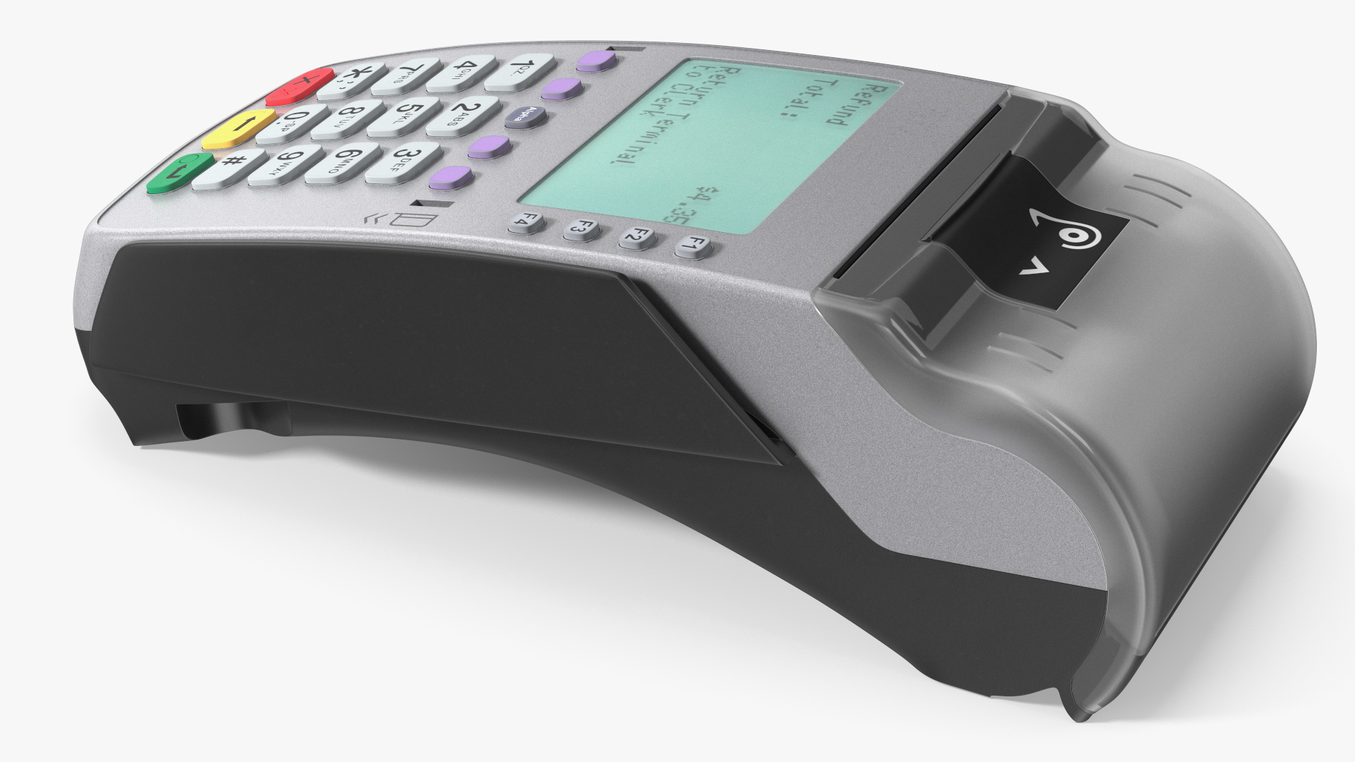 Card Processing Terminal with Screen, view 3