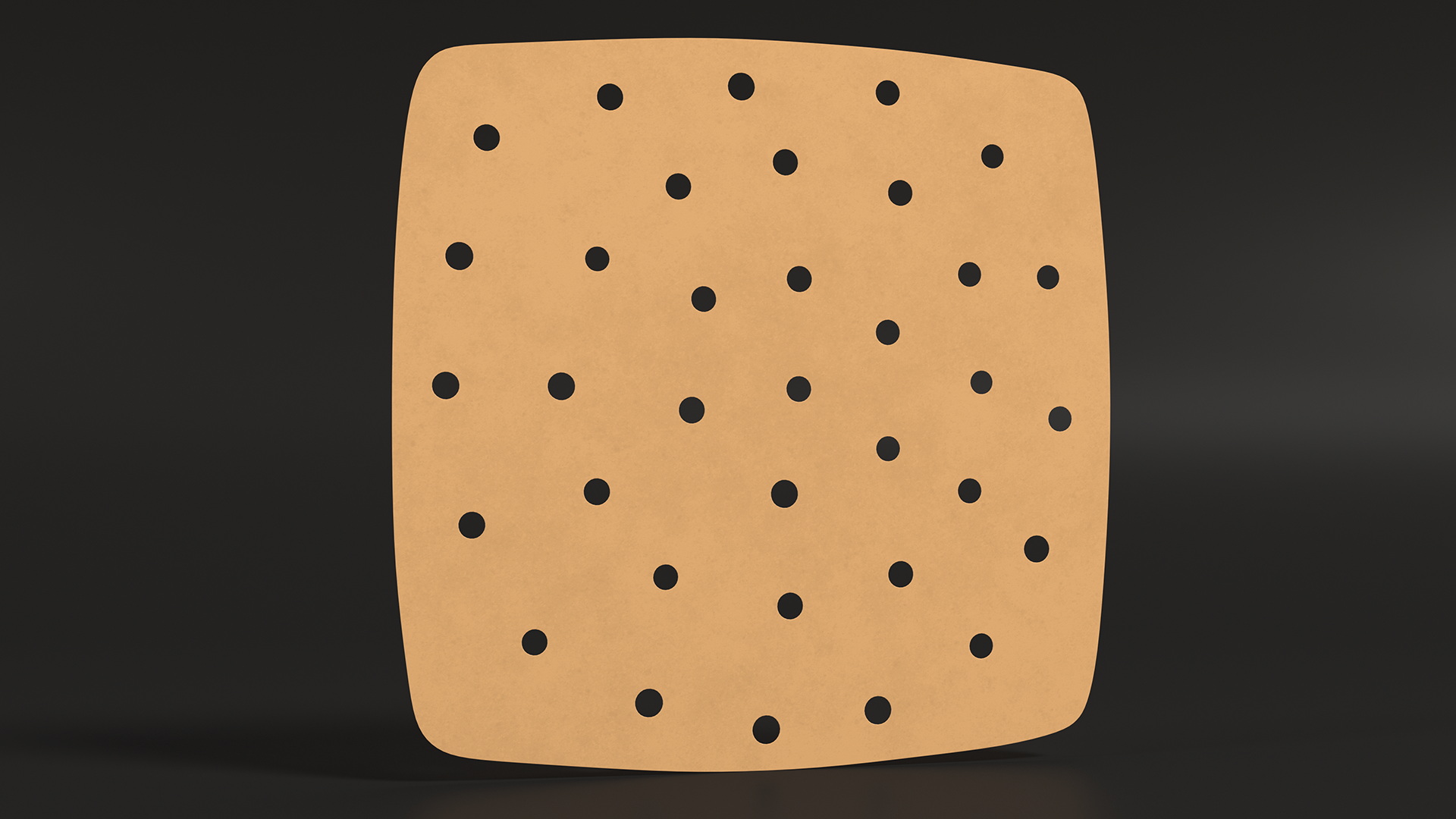 Perforated Air Frier Paper Liner Square 3D model