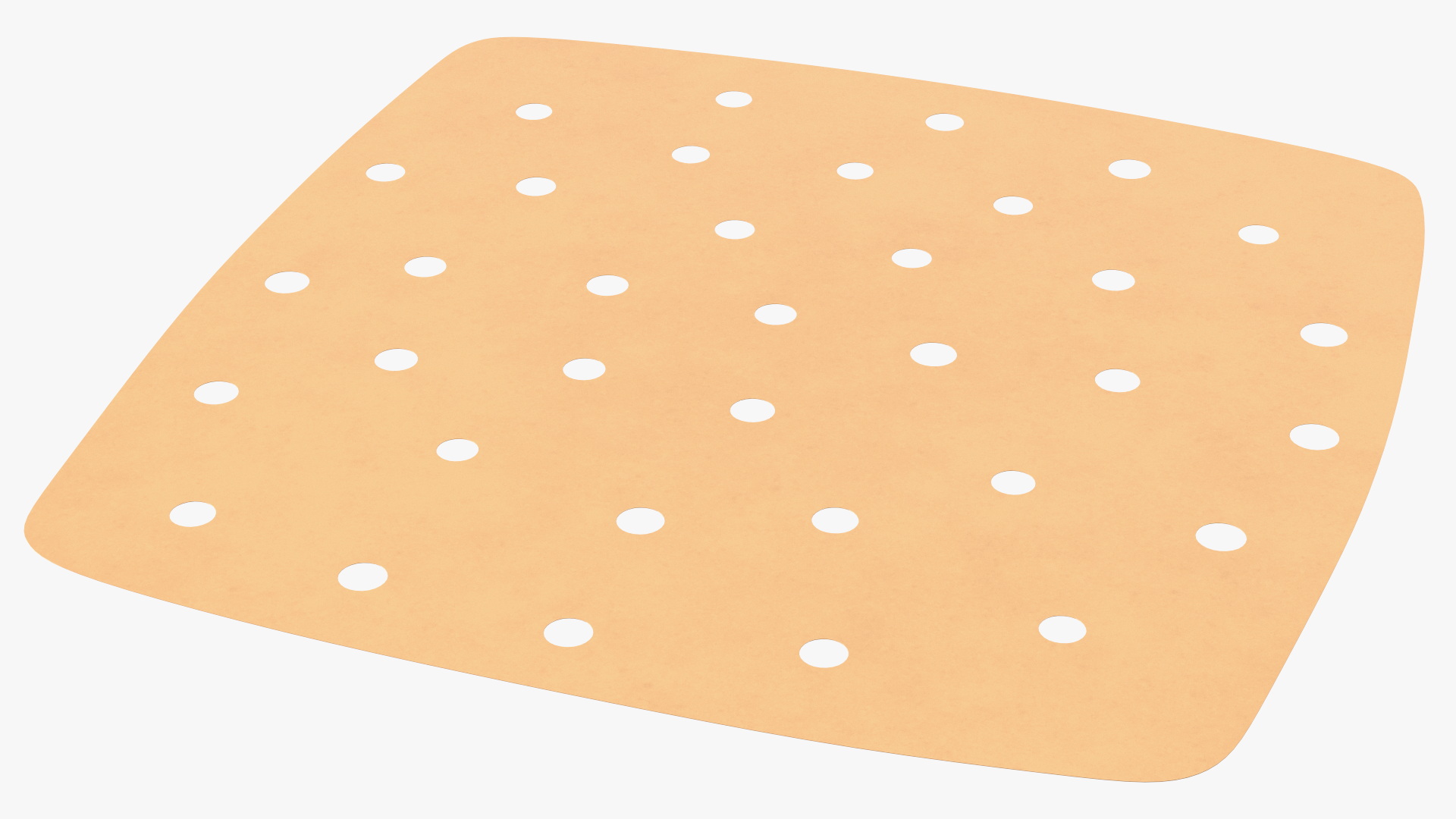 Perforated Air Frier Paper Liner Square 3D model
