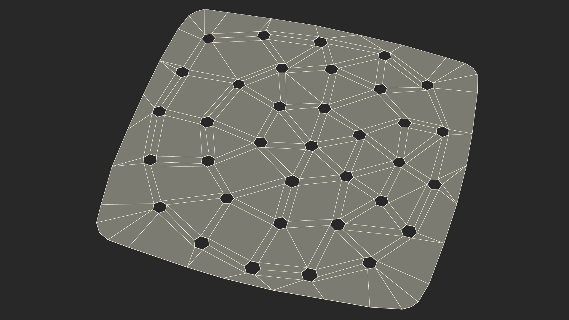 Perforated Air Frier Paper Liner Square 3D model
