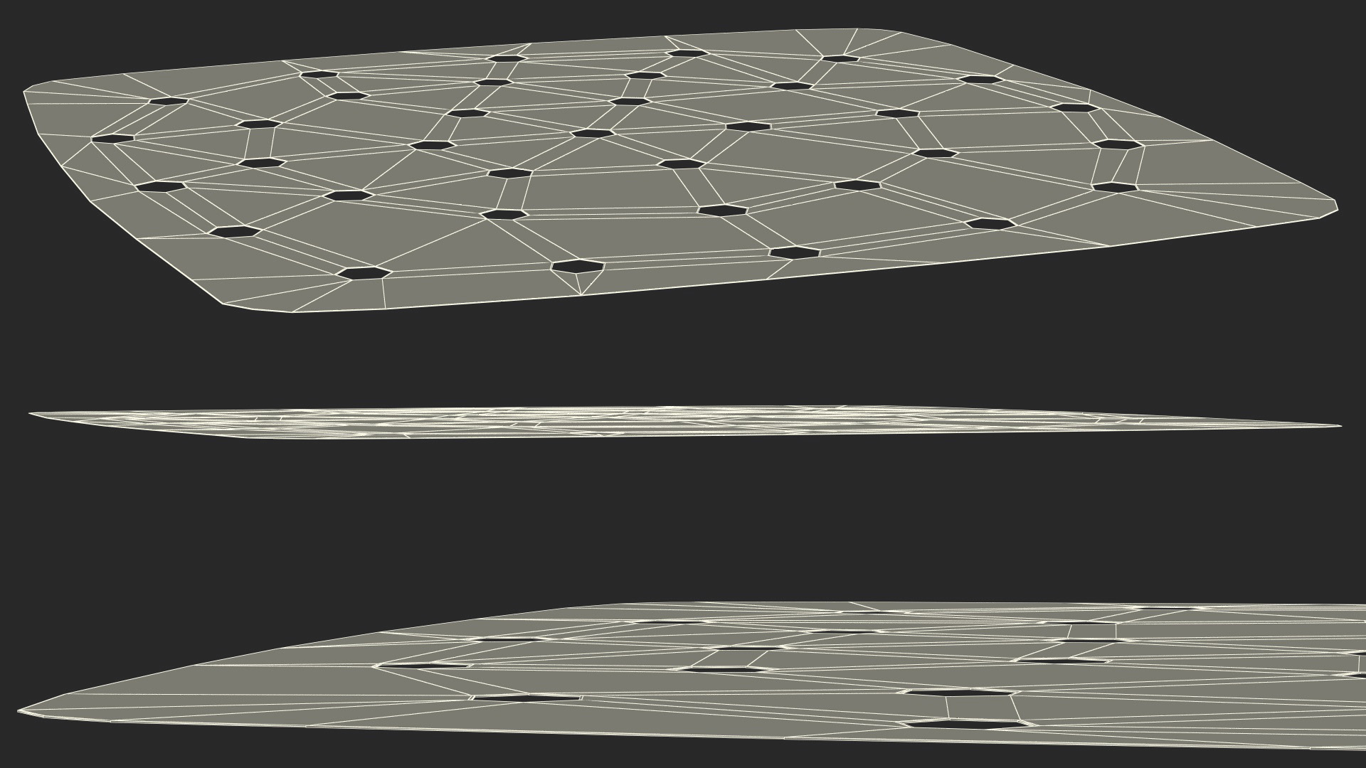 Perforated Air Frier Paper Liner Square 3D model