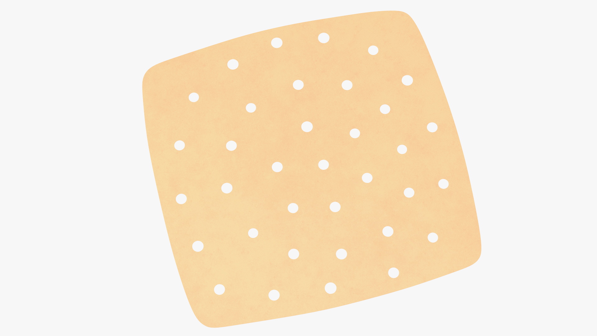 Perforated Air Frier Paper Liner Square 3D model