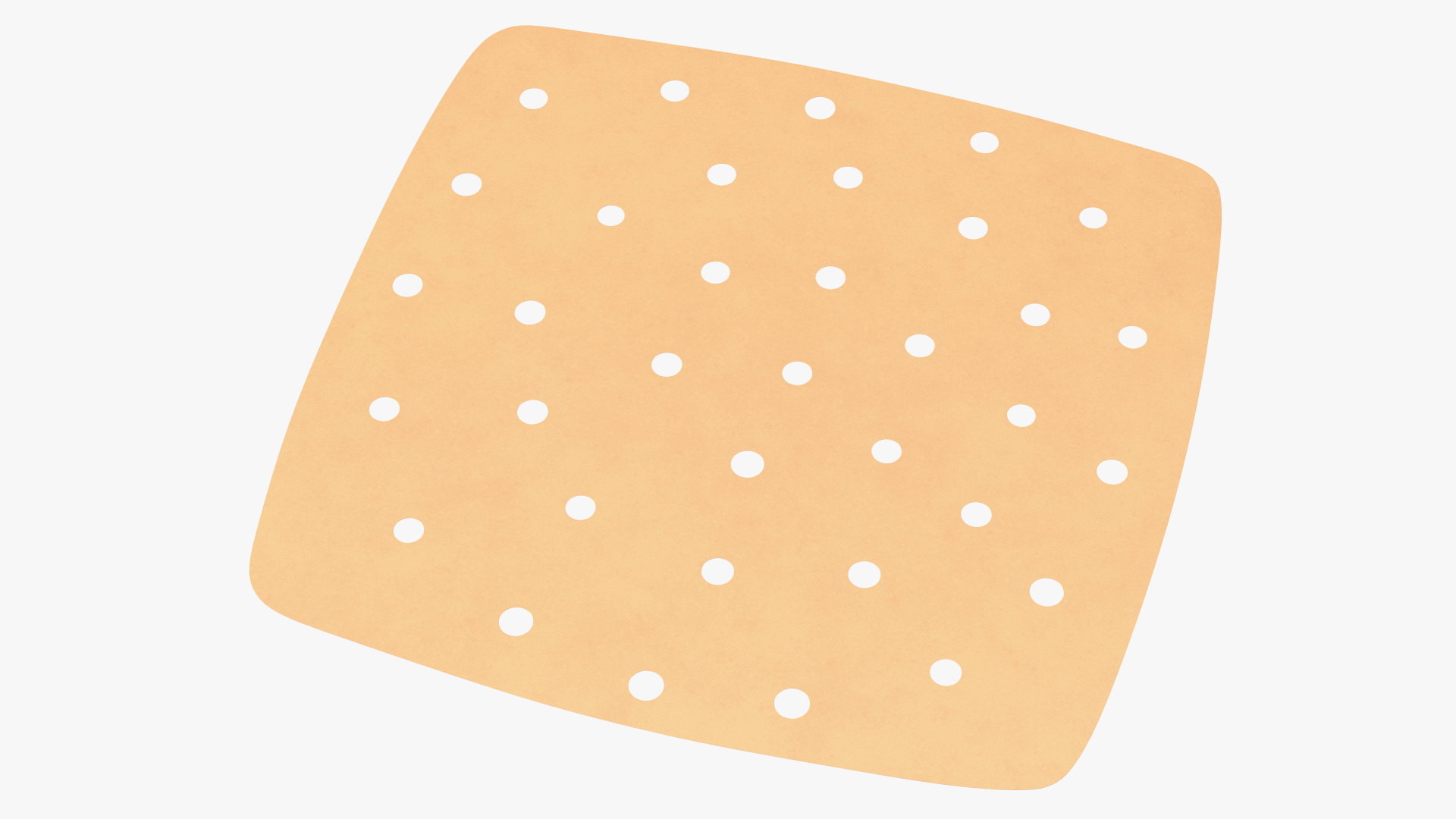 Perforated Air Frier Paper Liner Square 3D model