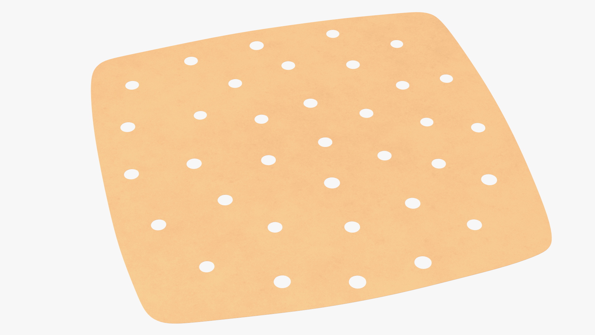 Perforated Air Frier Paper Liner Square 3D model