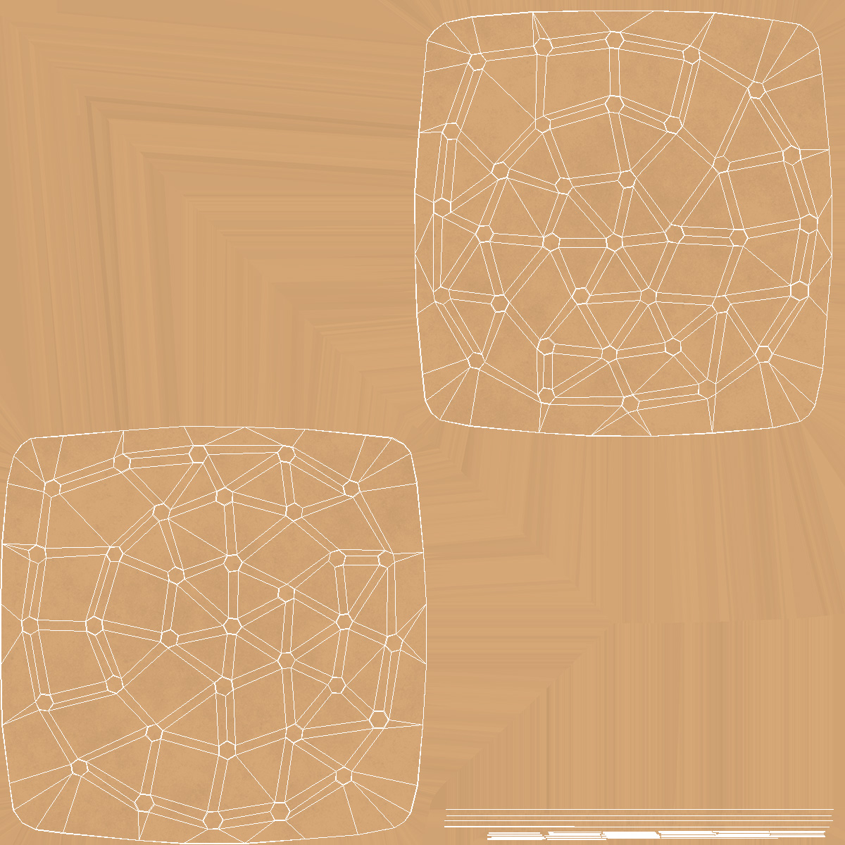 Perforated Air Frier Paper Liner Square 3D model