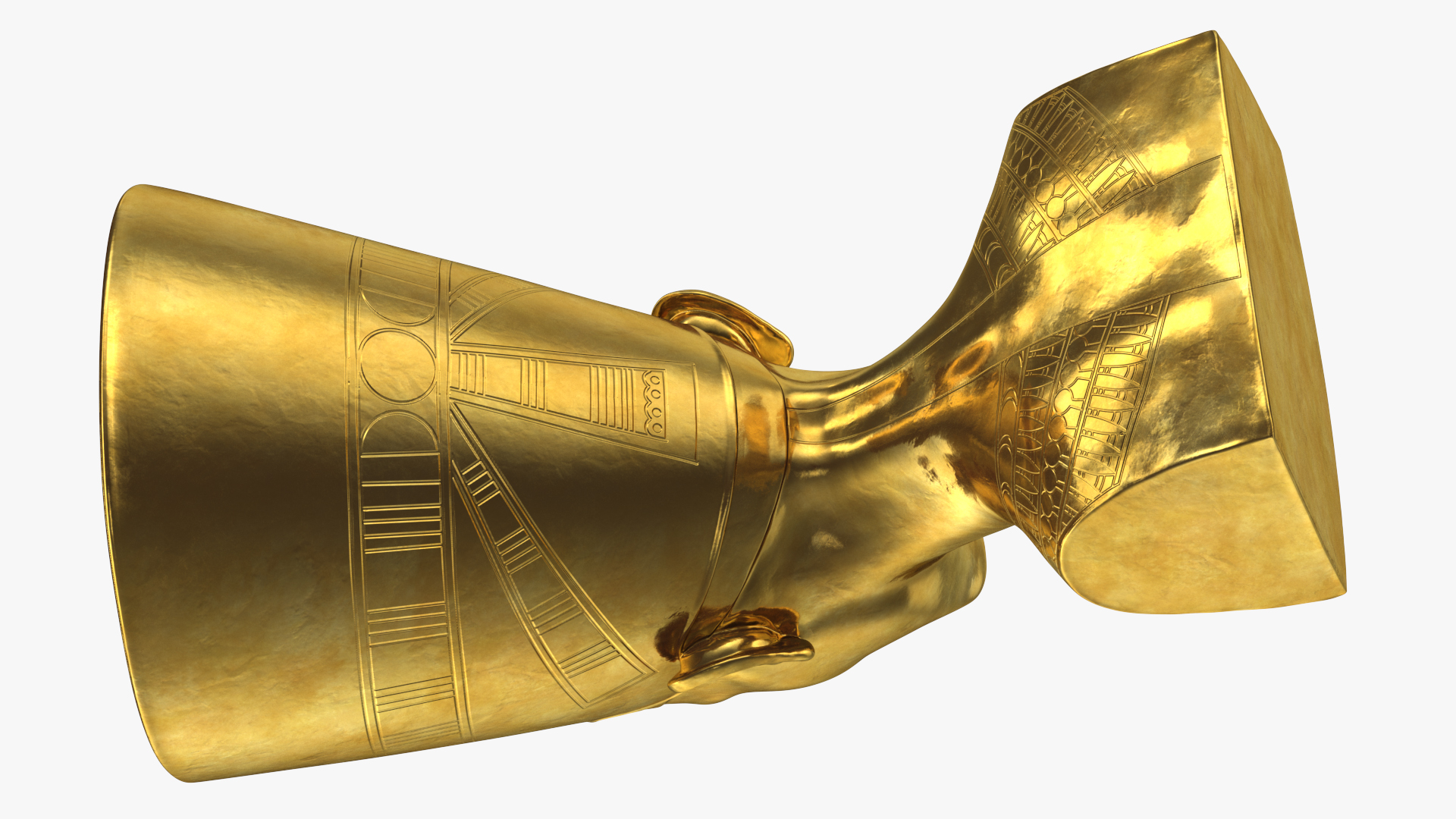 3D model Golden Bust of Queen Nefertiti