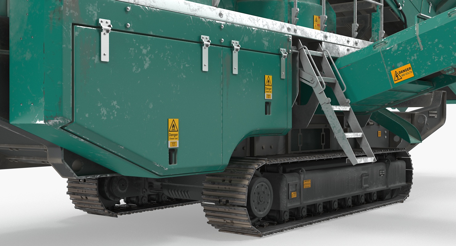 3D Cone Crusher Machine Dirty