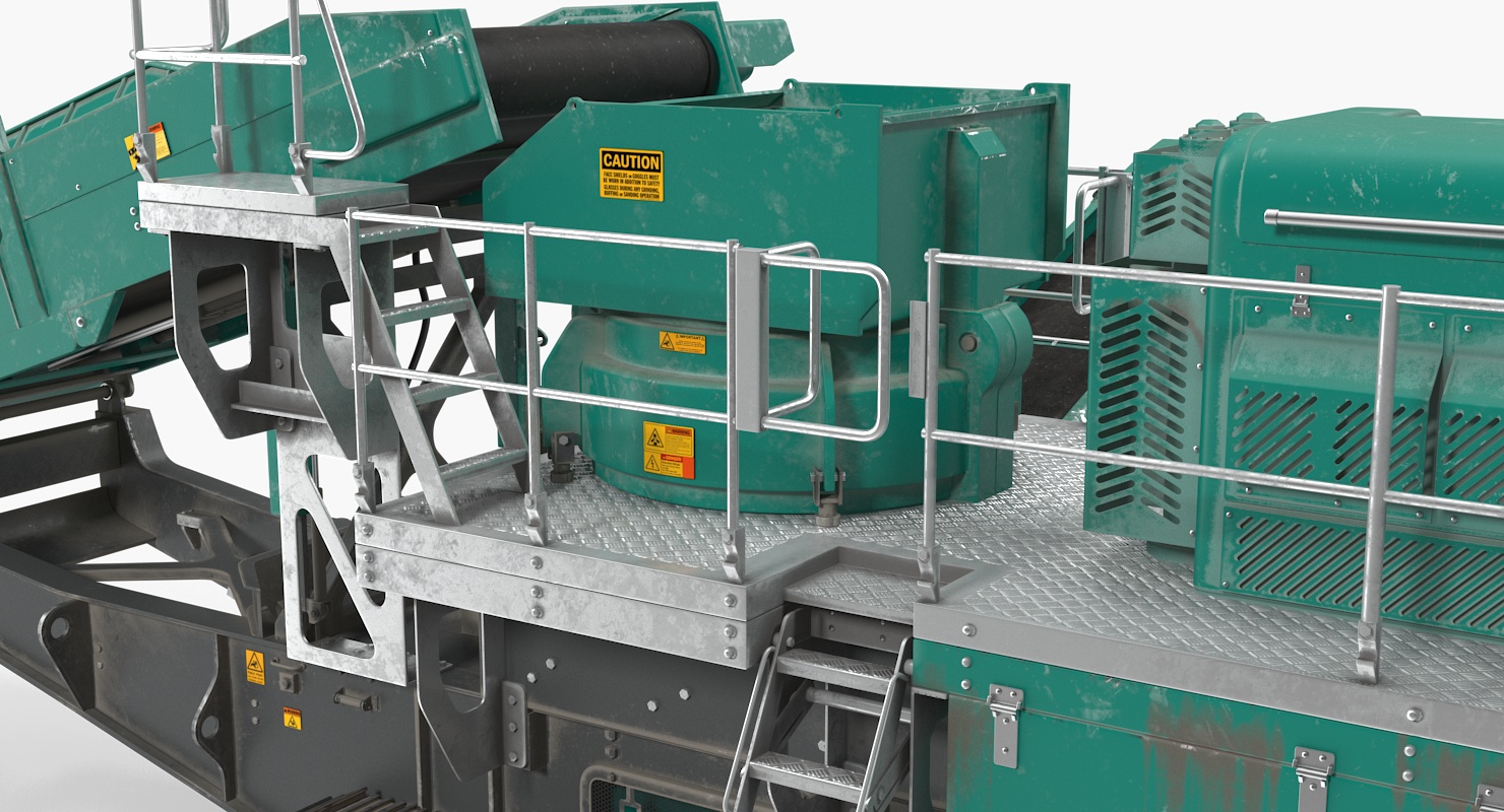 3D Cone Crusher Machine Dirty