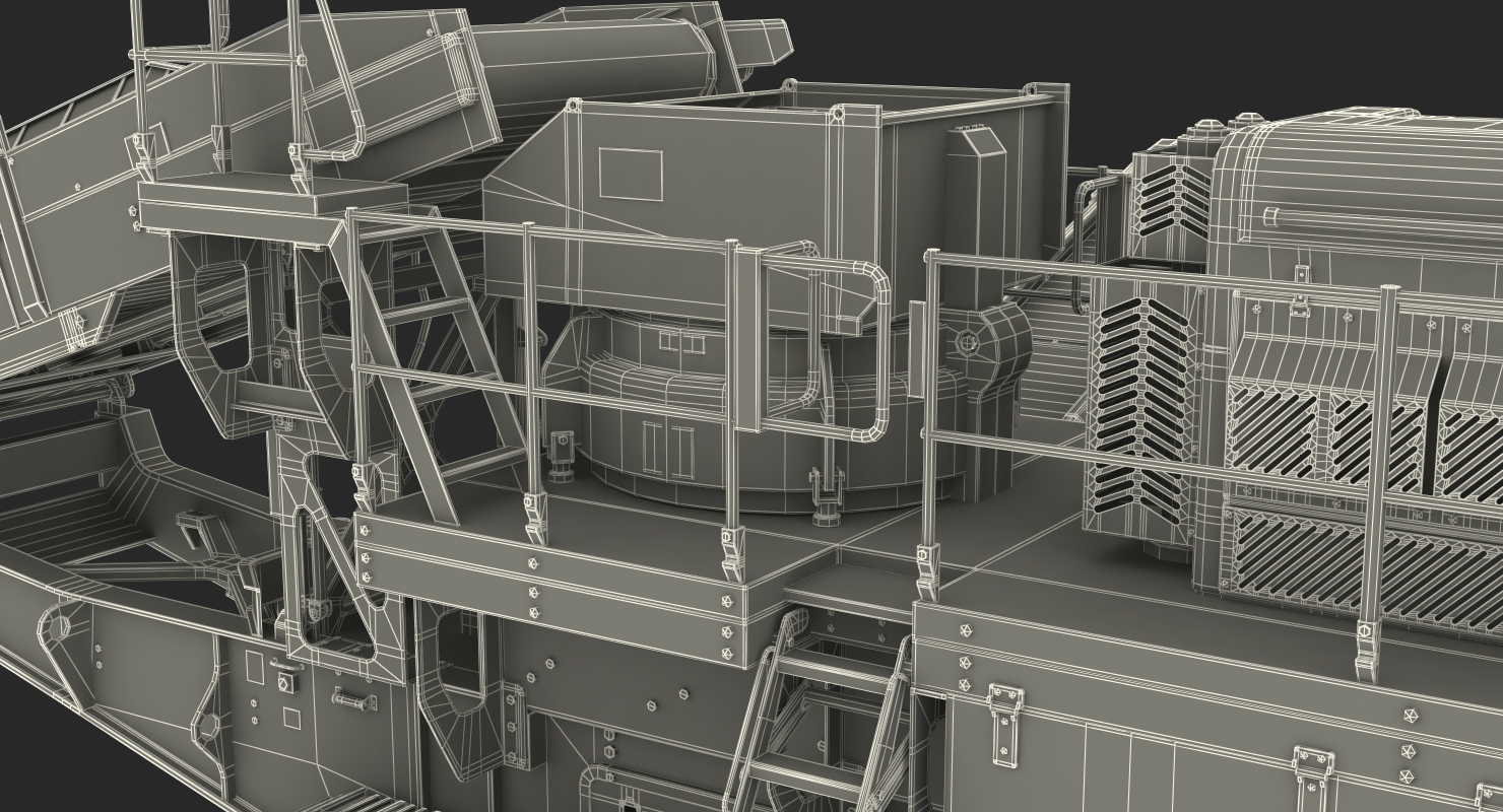 3D Cone Crusher Machine Dirty