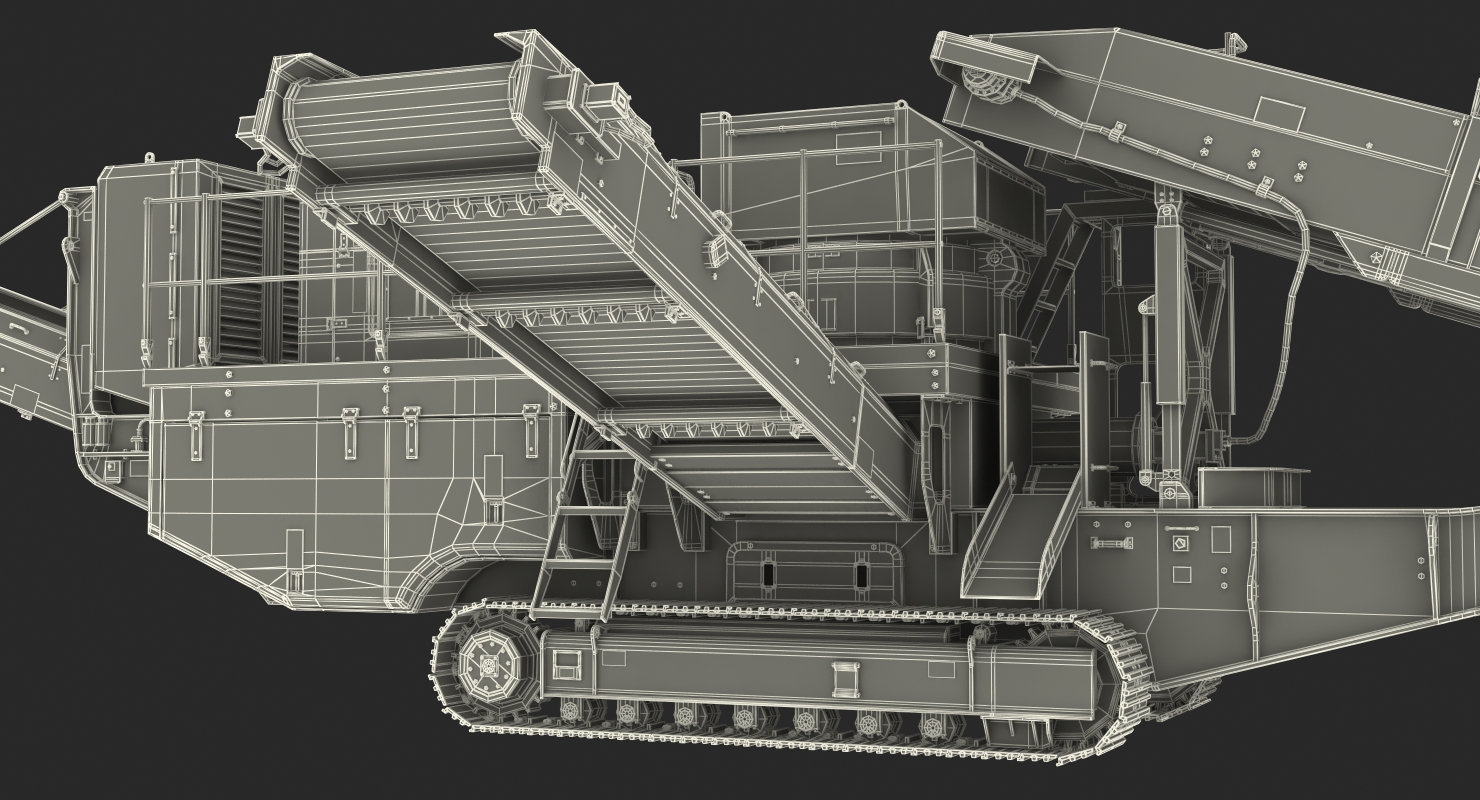3D Cone Crusher Machine Dirty