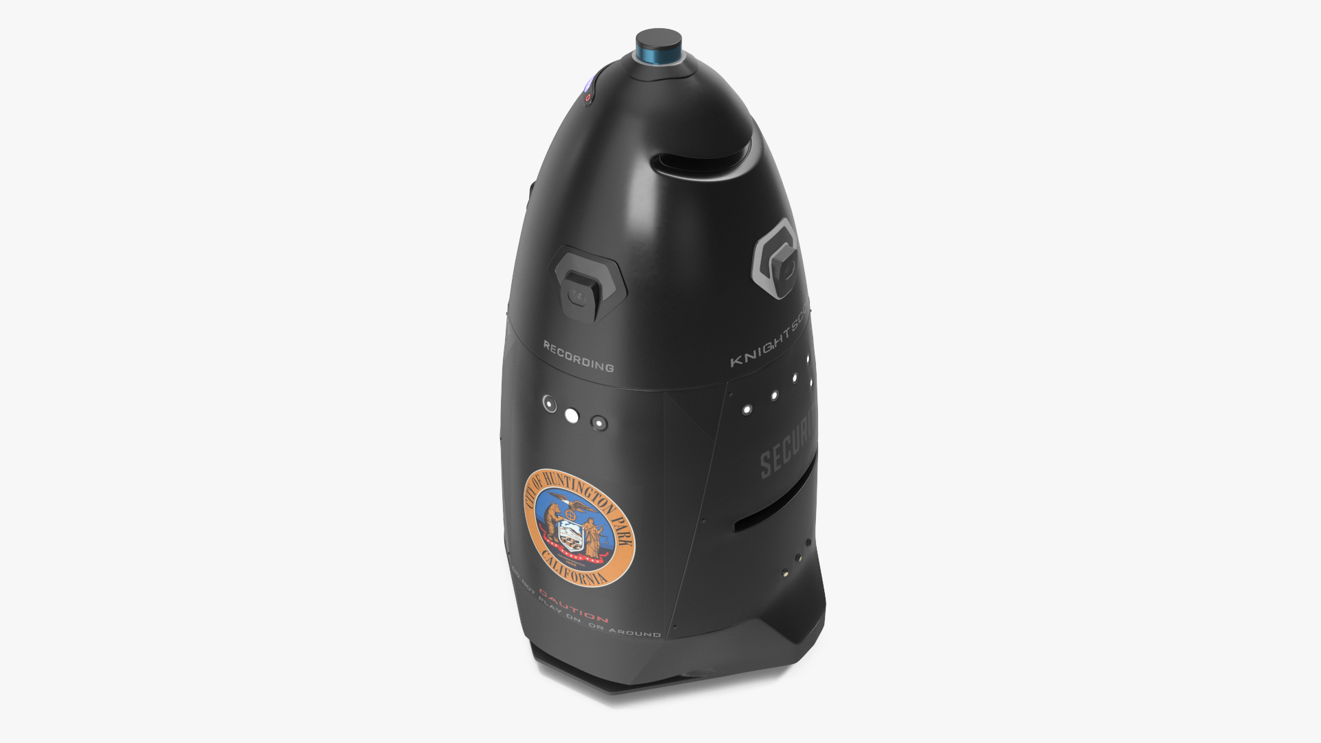 3D K5 Security Robot Black model