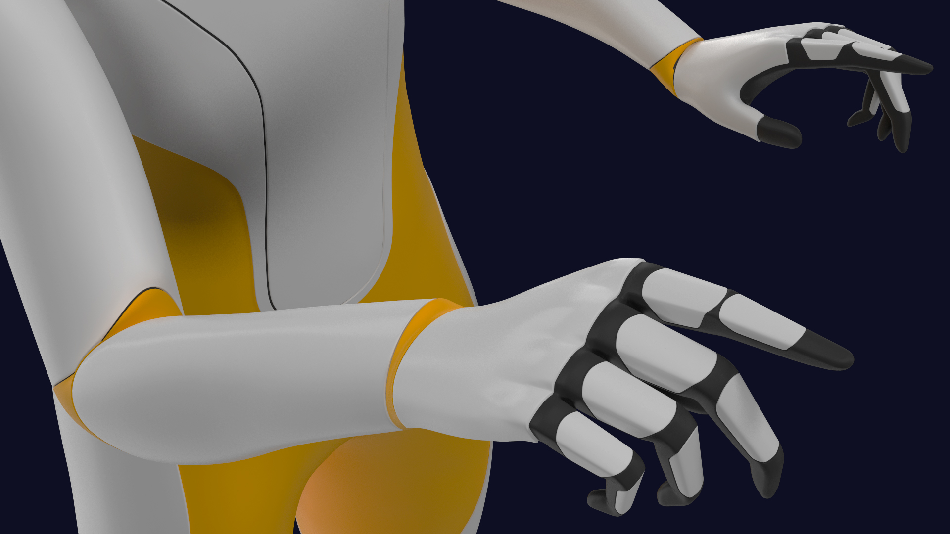 3D model Robotic Humanoid Pointing Pose