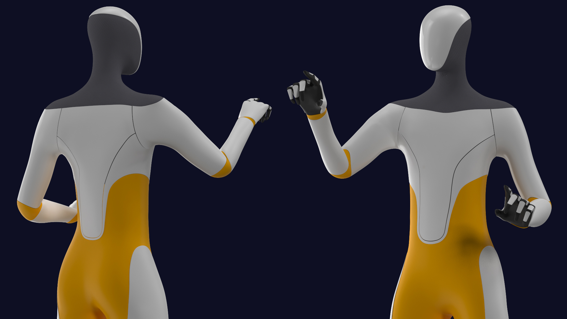 3D model Robotic Humanoid Pointing Pose