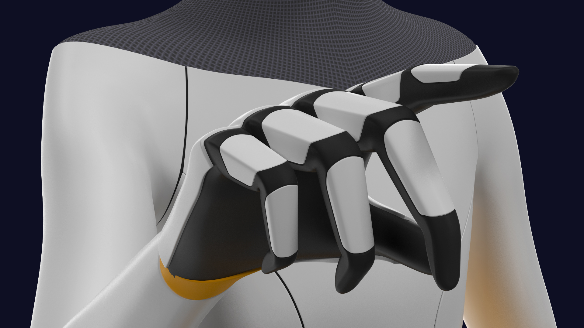 3D model Robotic Humanoid Pointing Pose