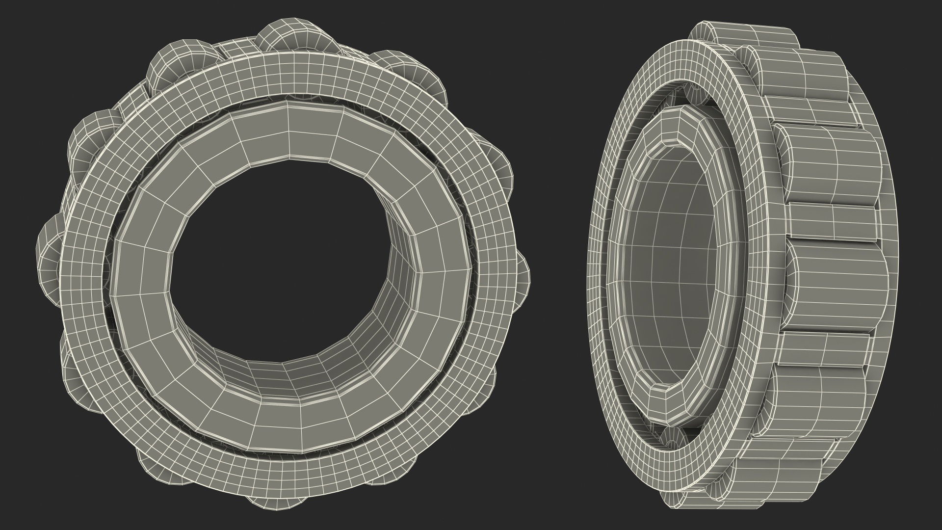 3D Roller Bearing Inside