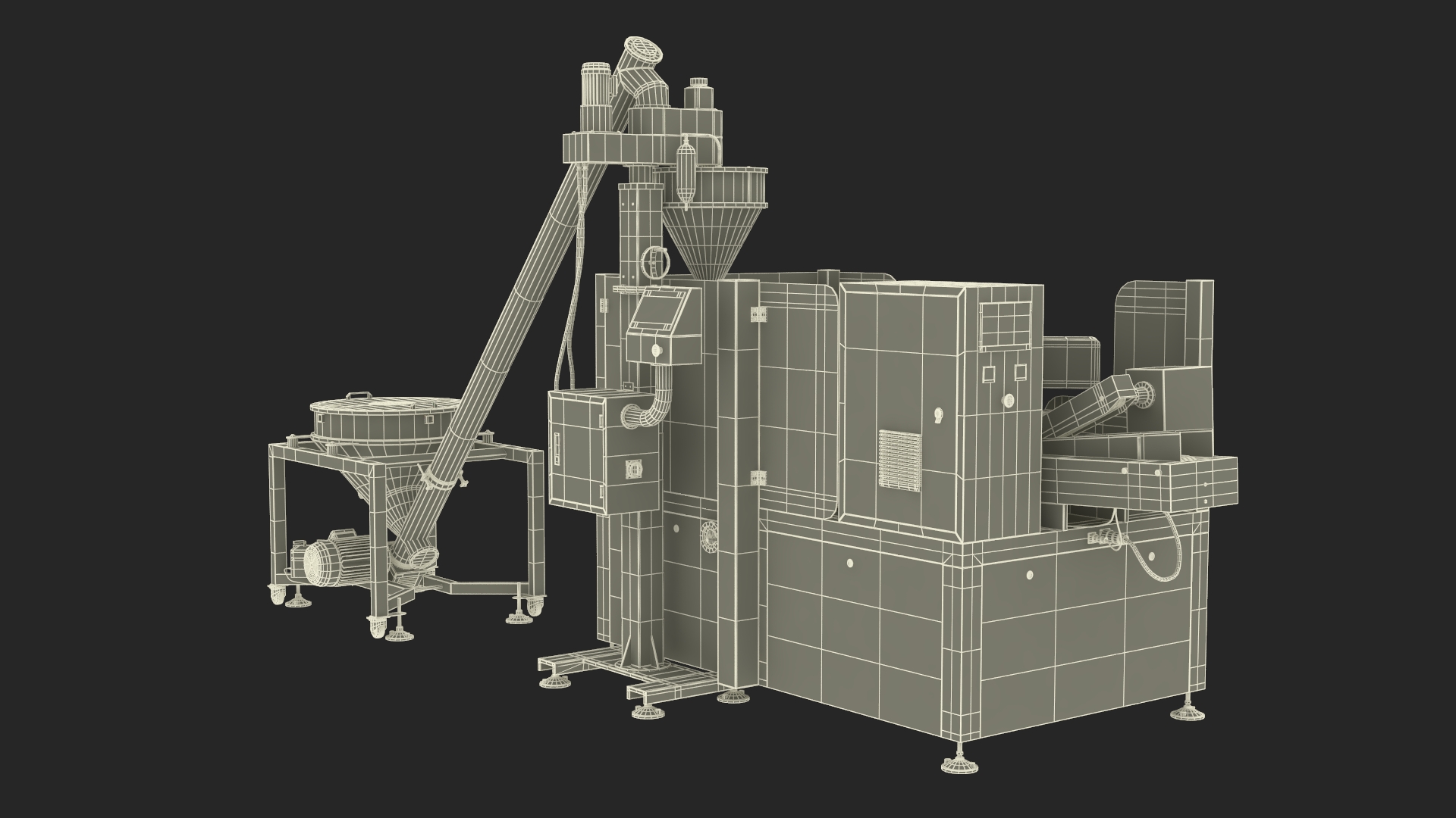3D Premade Pouch Packaging Machine Powder model