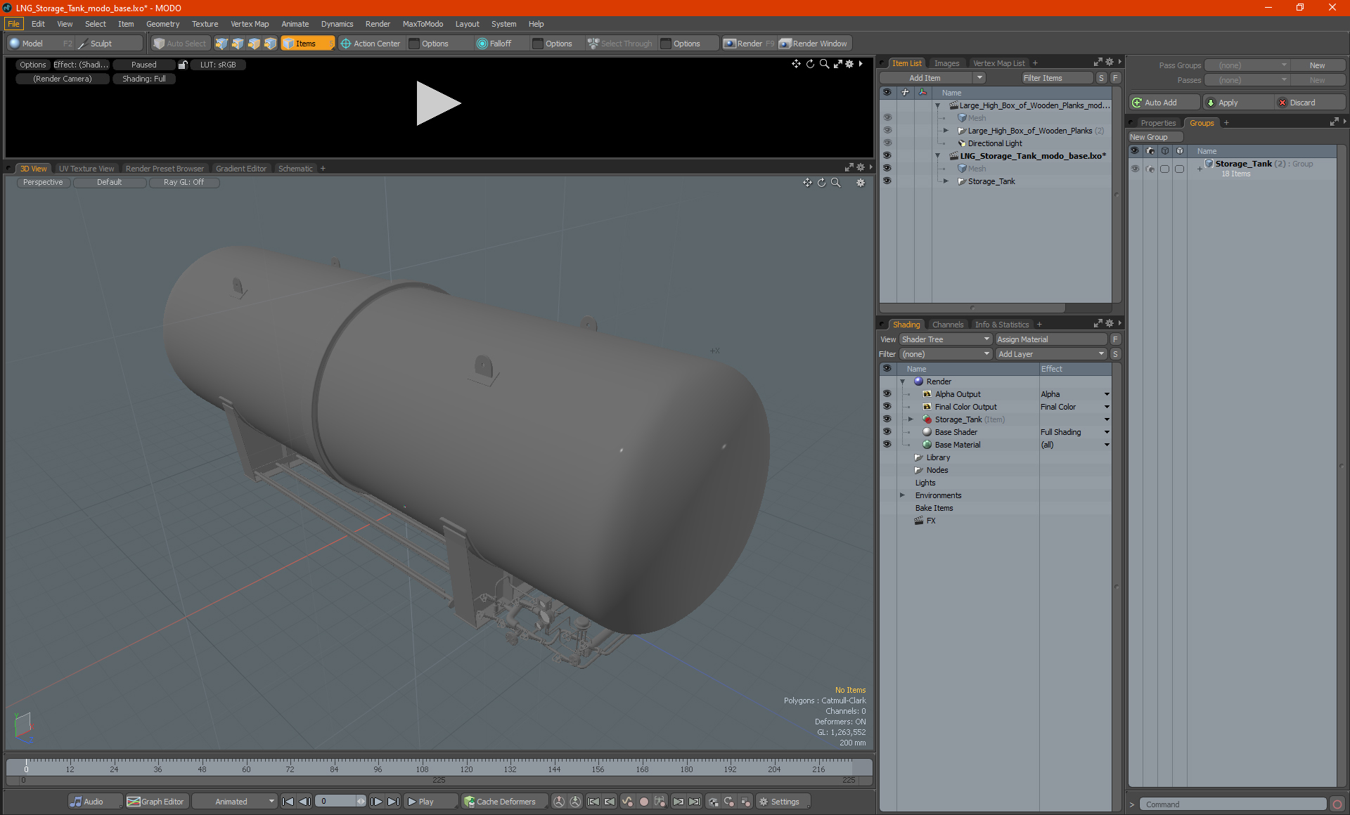 3D LNG Storage Tank