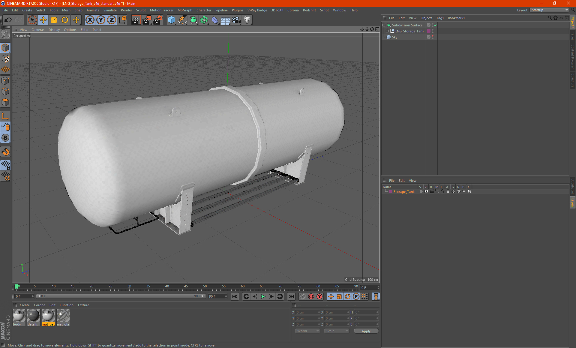 3D LNG Storage Tank