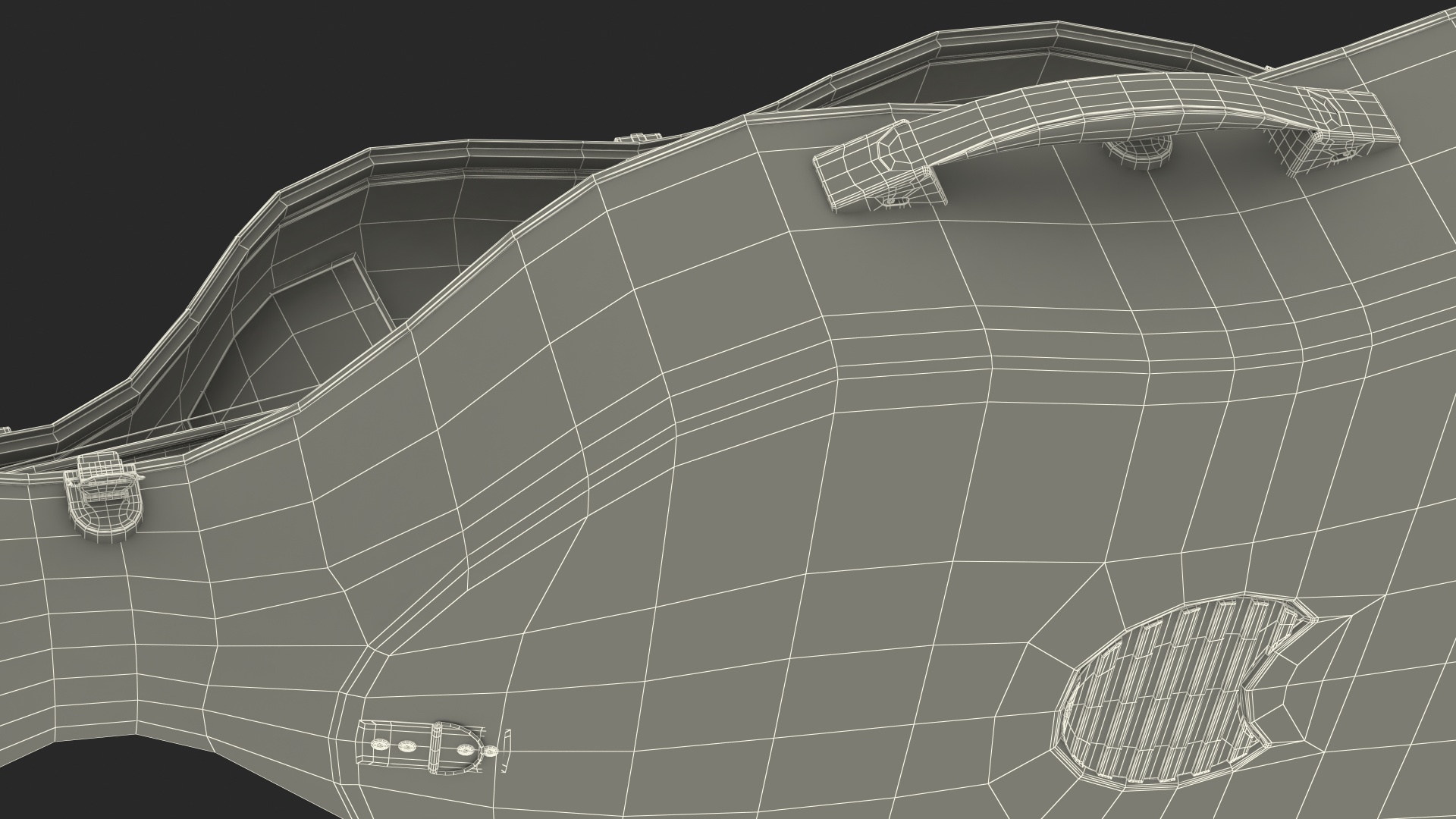 3D Cello Carbon Fiber Hard Case model
