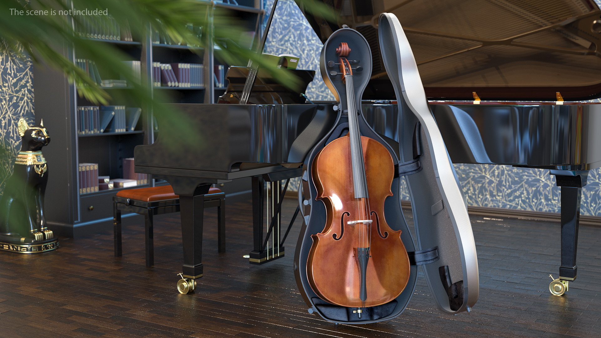 3D Cello Carbon Fiber Hard Case model