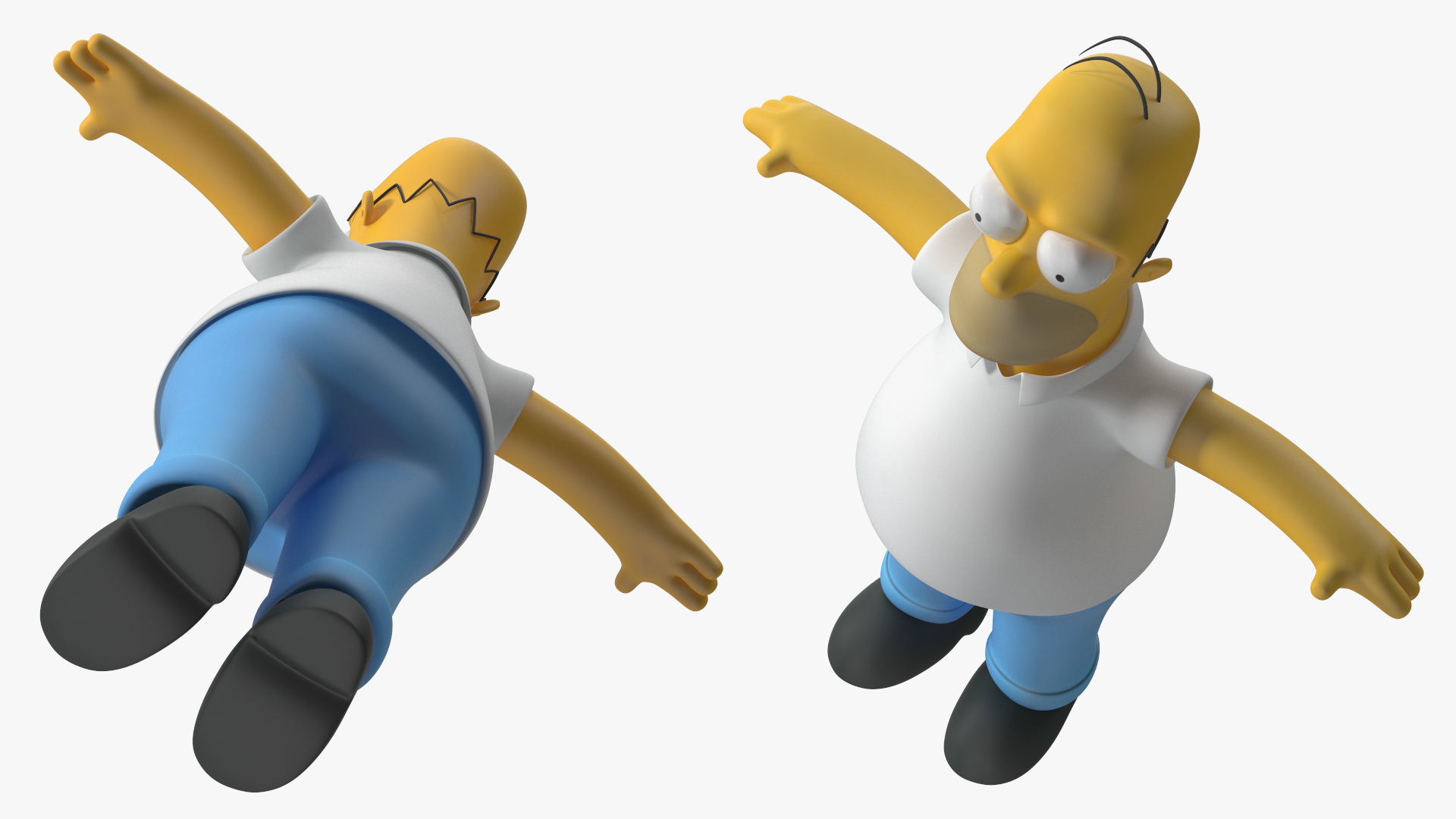 Homer Simpson Rigged for Maya 3D model