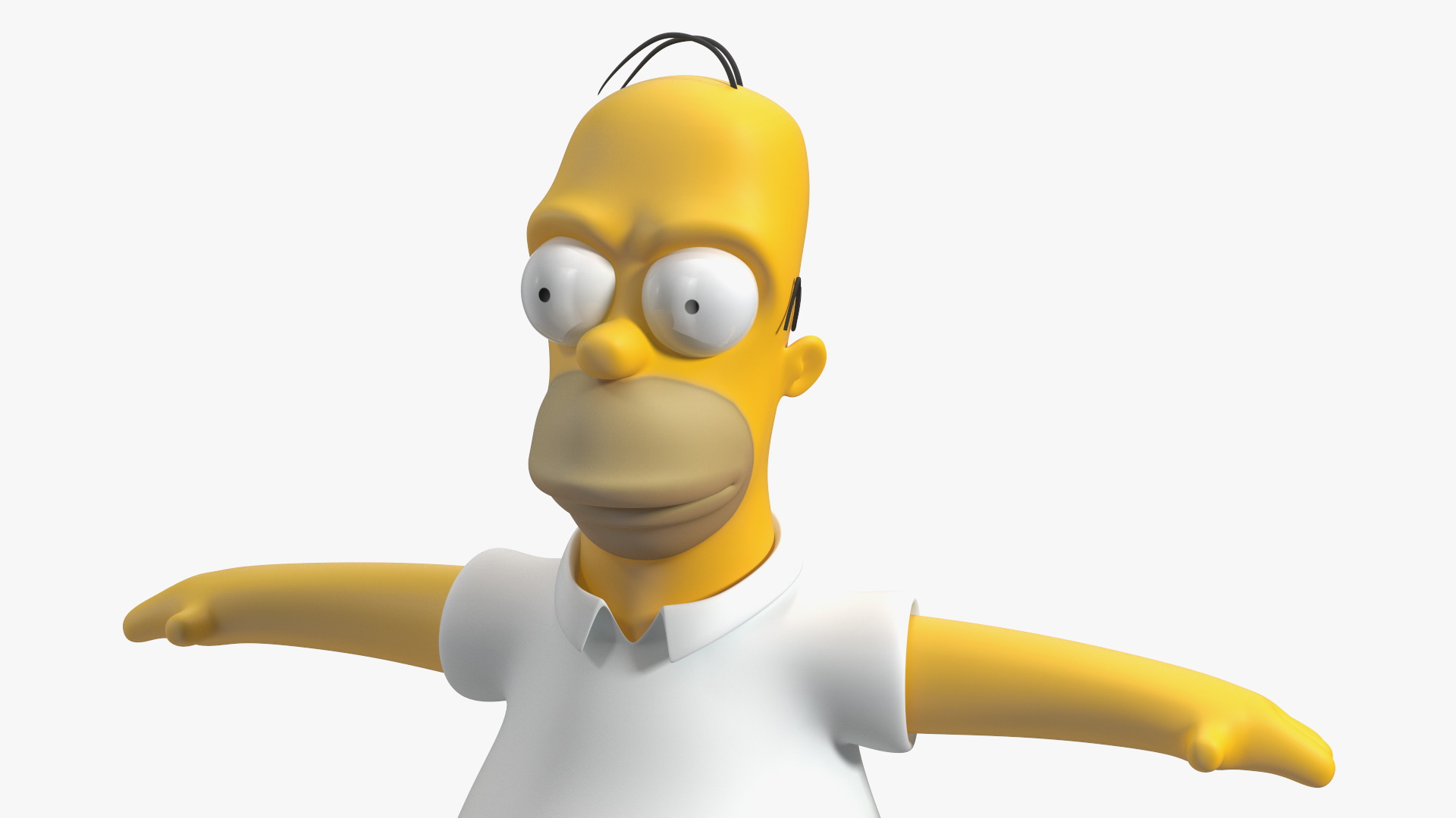 Homer Simpson Rigged for Maya 3D model