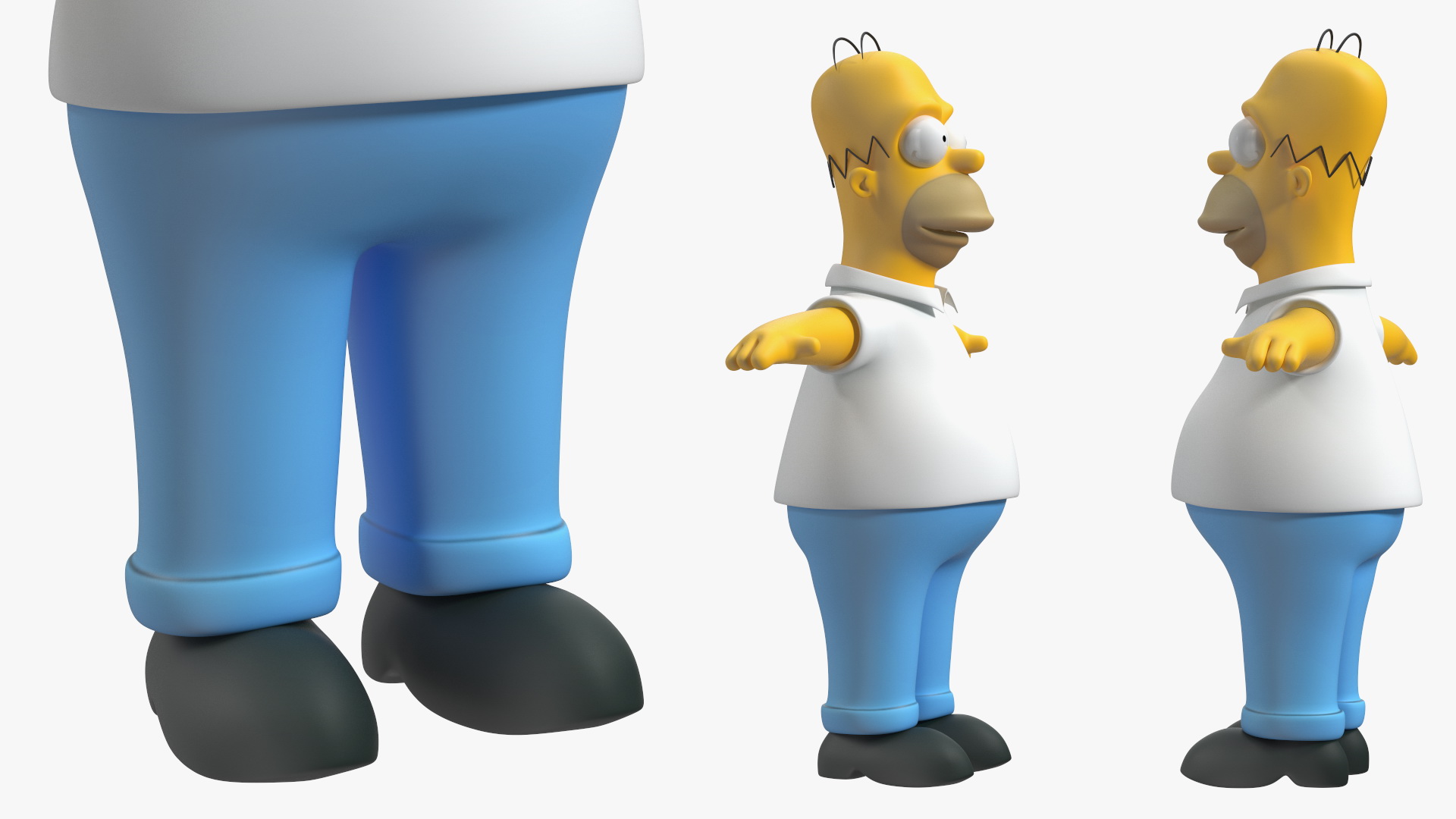 Homer Simpson Rigged for Maya 3D model