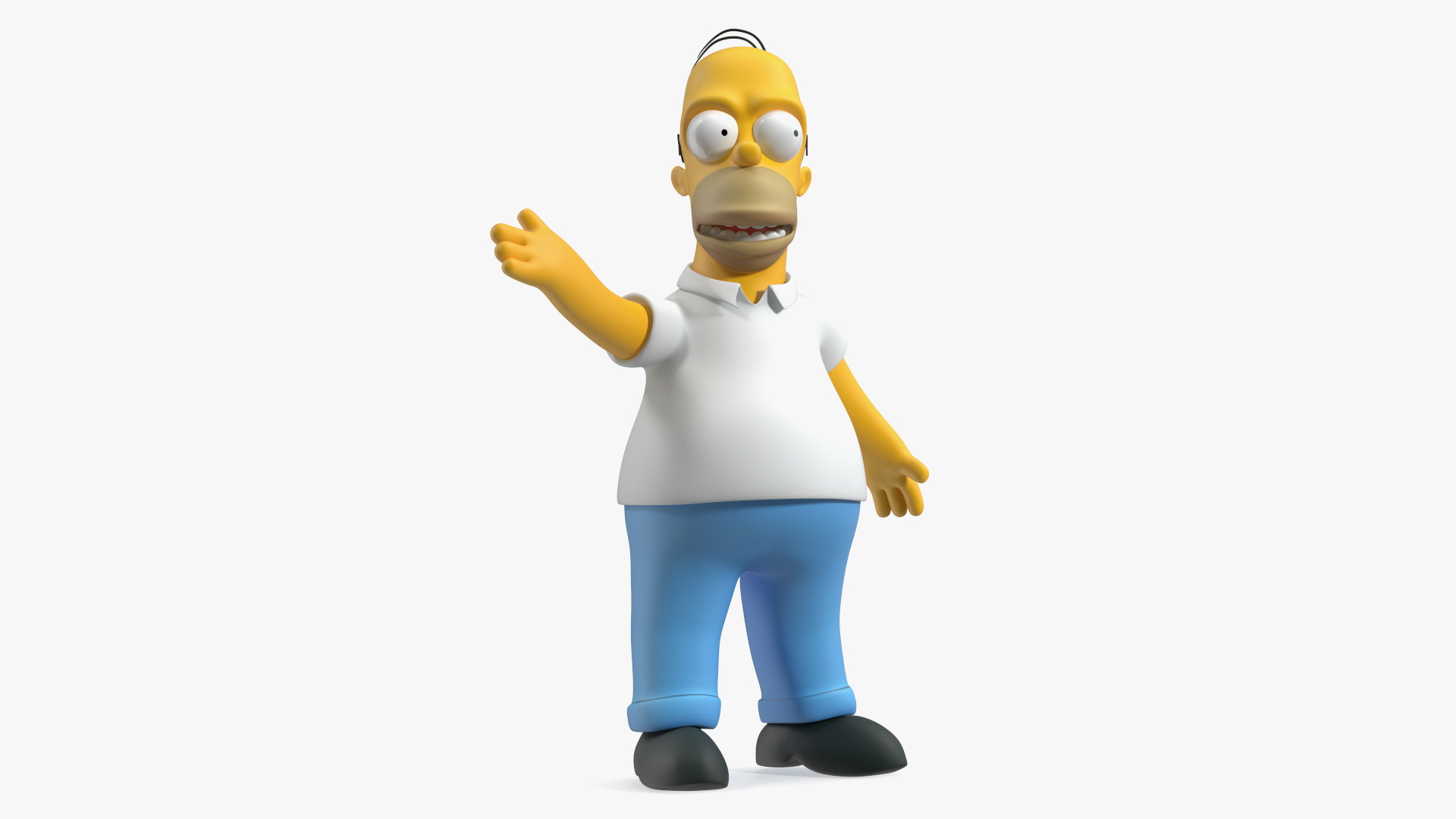 Homer Simpson Rigged for Maya 3D model
