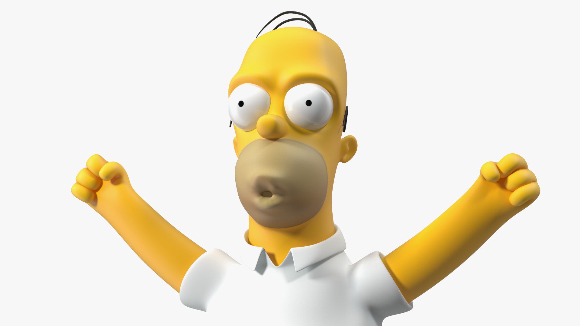 Homer Simpson Rigged for Maya 3D model