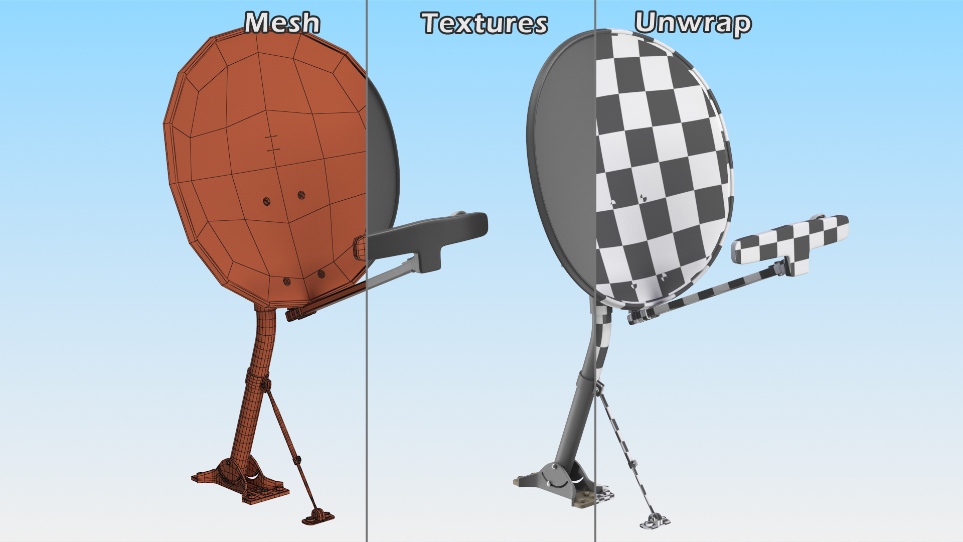 Home Satellite Dish Antenna 3D