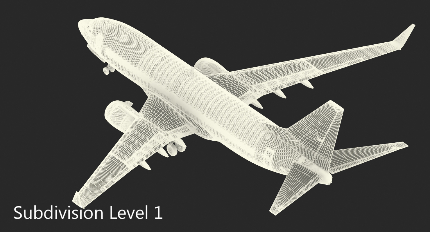 Boeing 737 700 Delta Air Lines Rigged 3D
